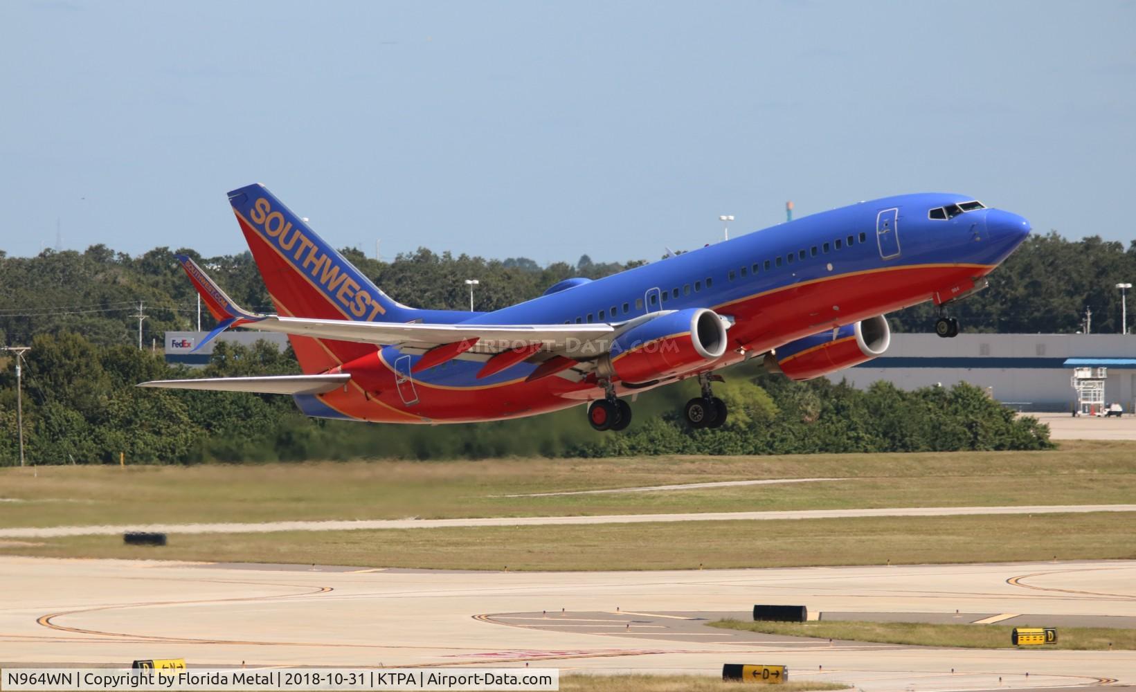 N964WN, 2011 Boeing 737-7H4 C/N 36965, TPA spotting 2018