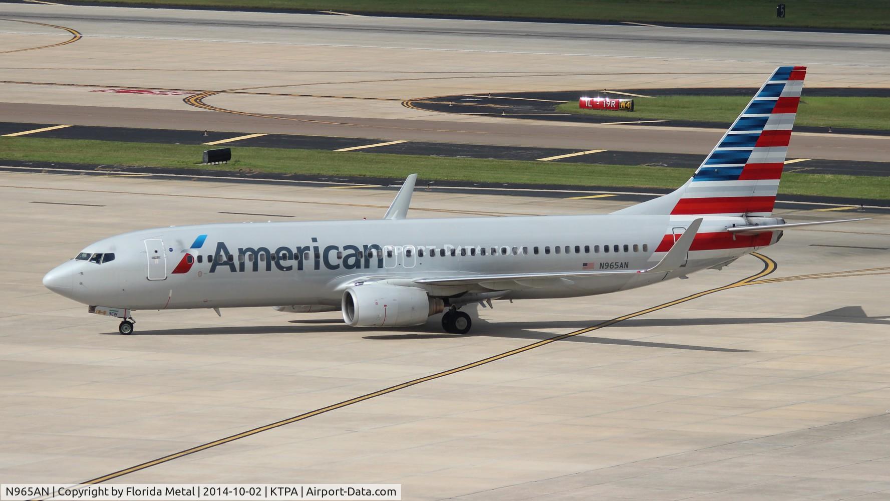 N965AN, 2001 Boeing 737-823 C/N 29544, TPA spotting 2014