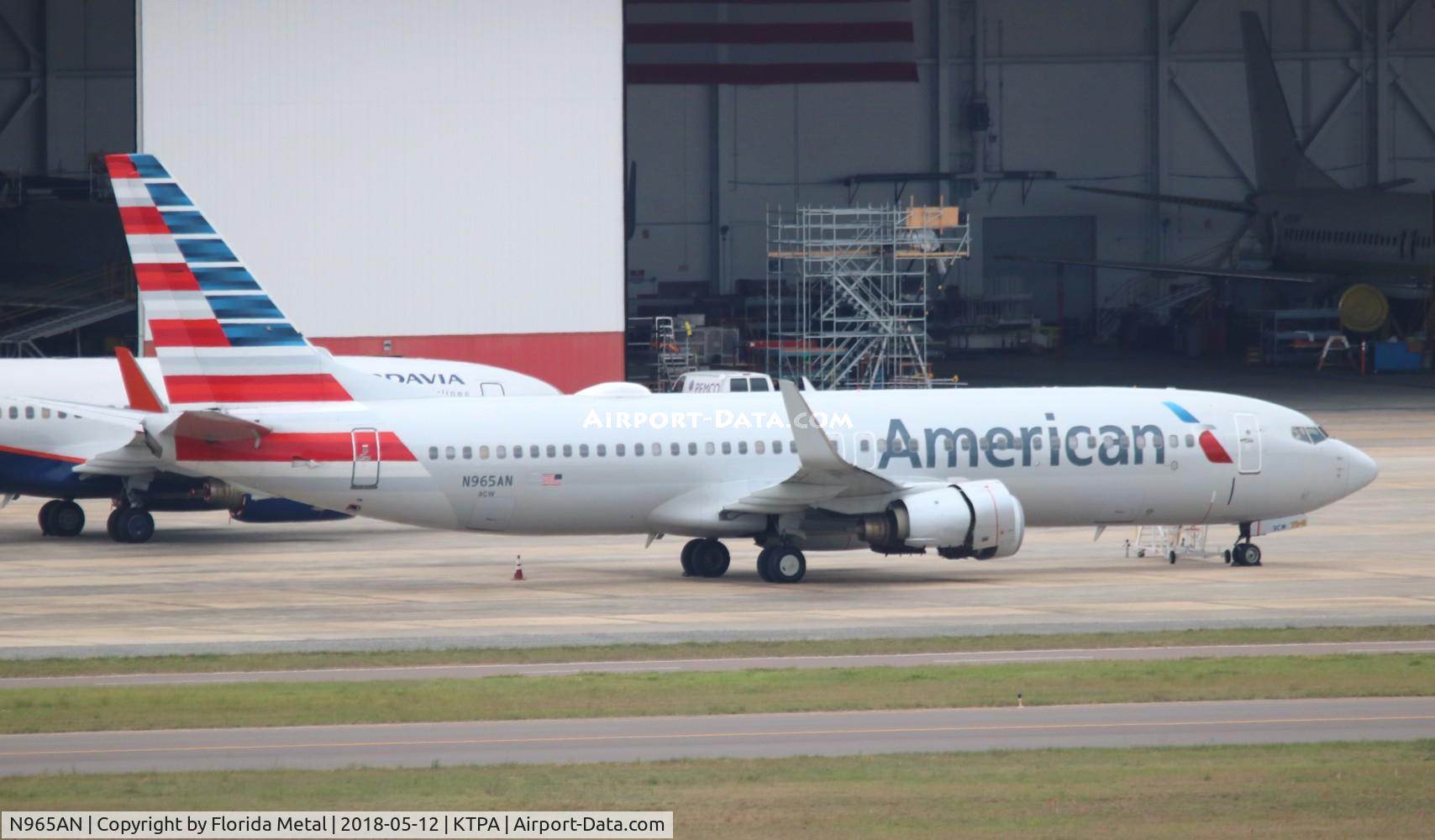 N965AN, 2001 Boeing 737-823 C/N 29544, TPA spotting 2018