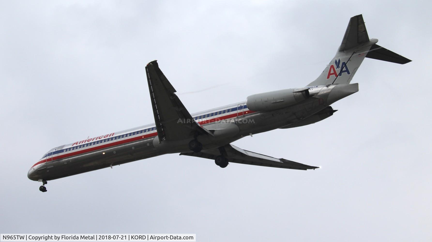 N965TW, 1999 McDonnell Douglas MD-83 (DC-9-83) C/N 53615, ORD spotting 2018