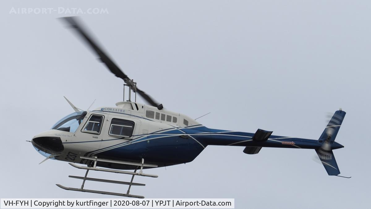 VH-FYH, 1982 Piper PA-28-161 C/N 28-8216136, Bell 206B sn 4602. Corsair VH-FYH YPJT 07 August 2020
