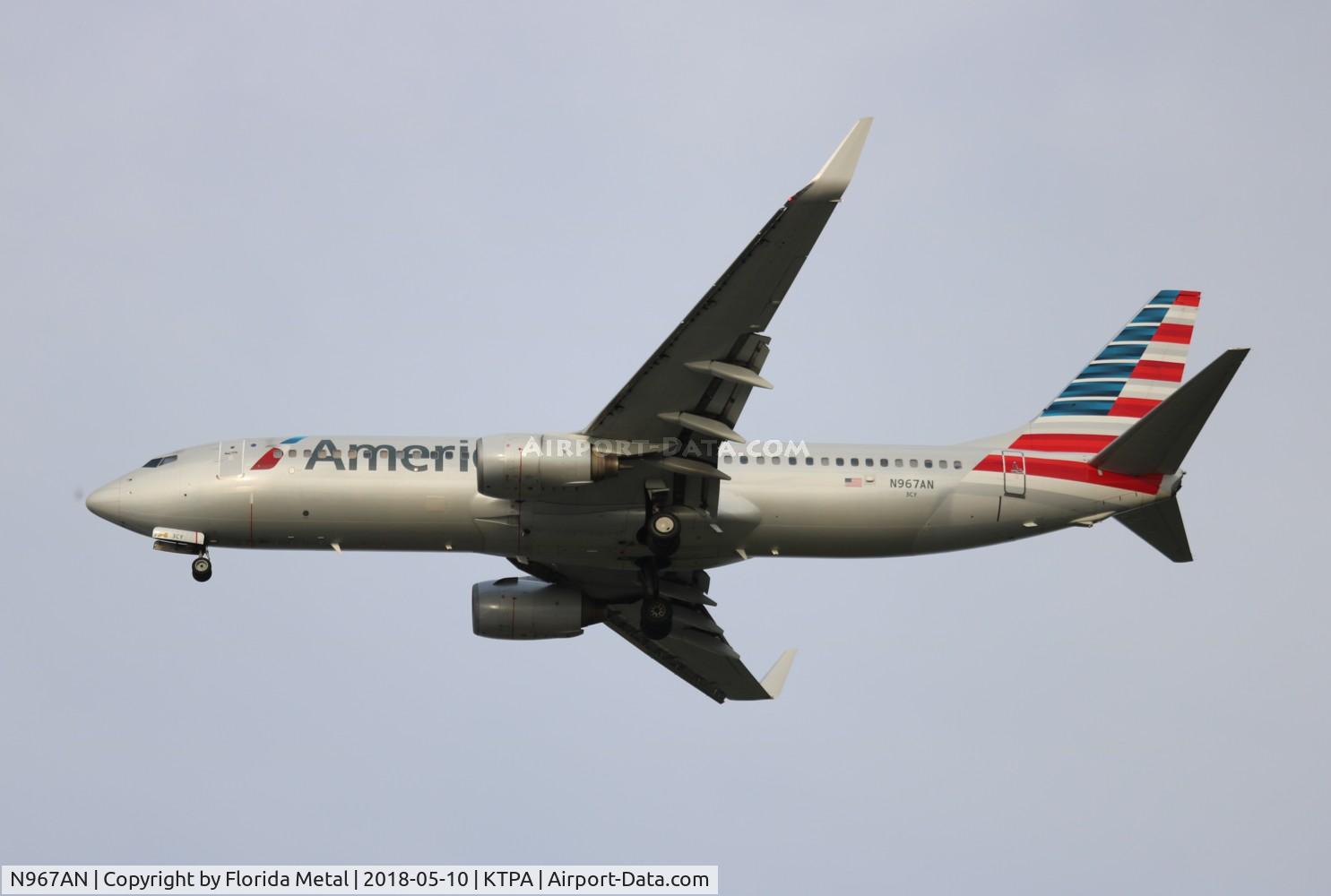 N967AN, 2001 Boeing 737-823 C/N 29545, TPA spotting 2018