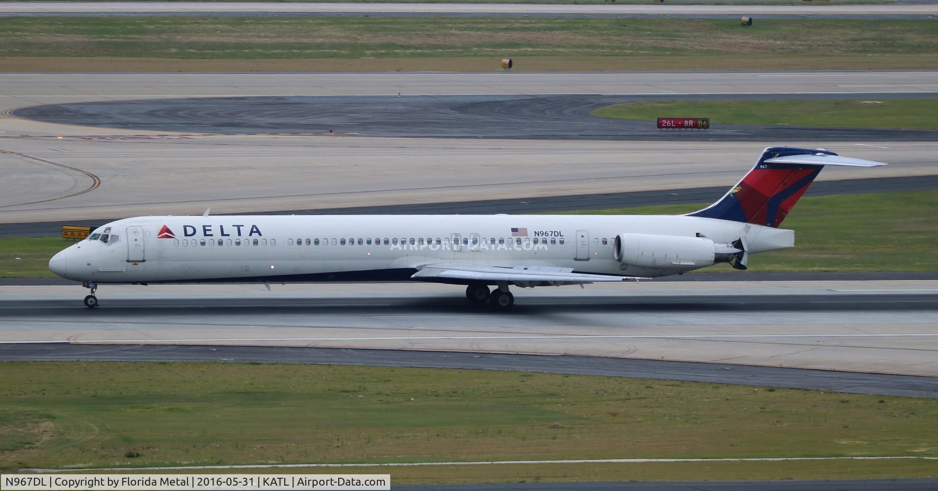 N967DL, 1990 McDonnell Douglas MD-88 C/N 53116, ATL spotting 2016