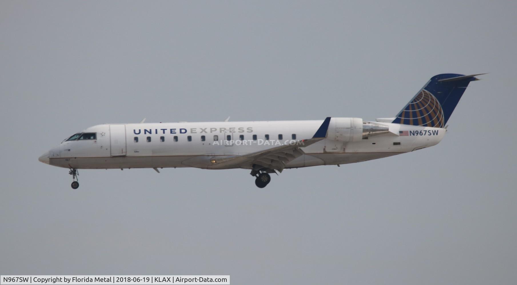 N967SW, 2003 Bombardier CRJ-200ER (CL-600-2B19) C/N 7872, LAX spotting 2018