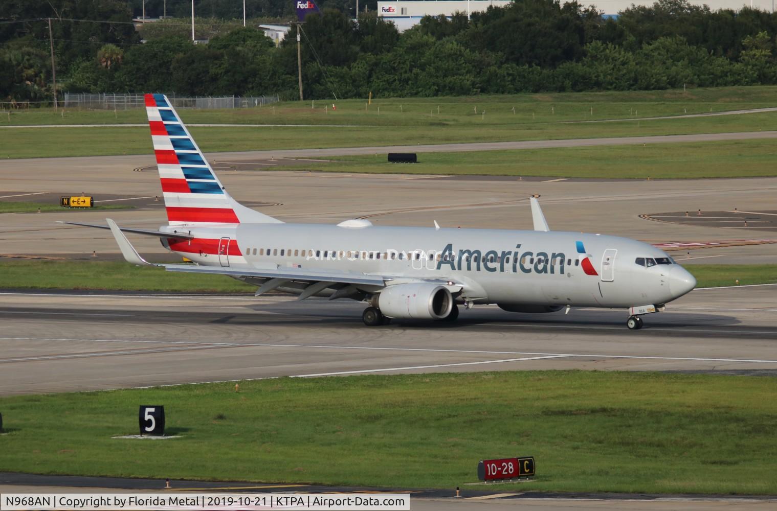 N968AN, 2001 Boeing 737-823 C/N 30095, TPA spotting 2019