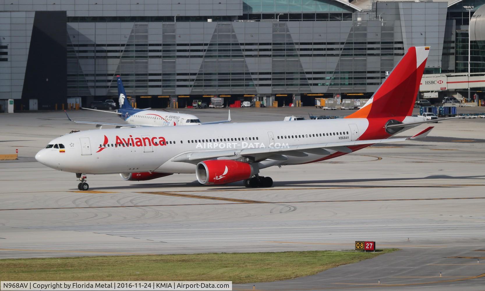 N968AV, 2009 Airbus A330-243 C/N 1009, MIA spotting 2016