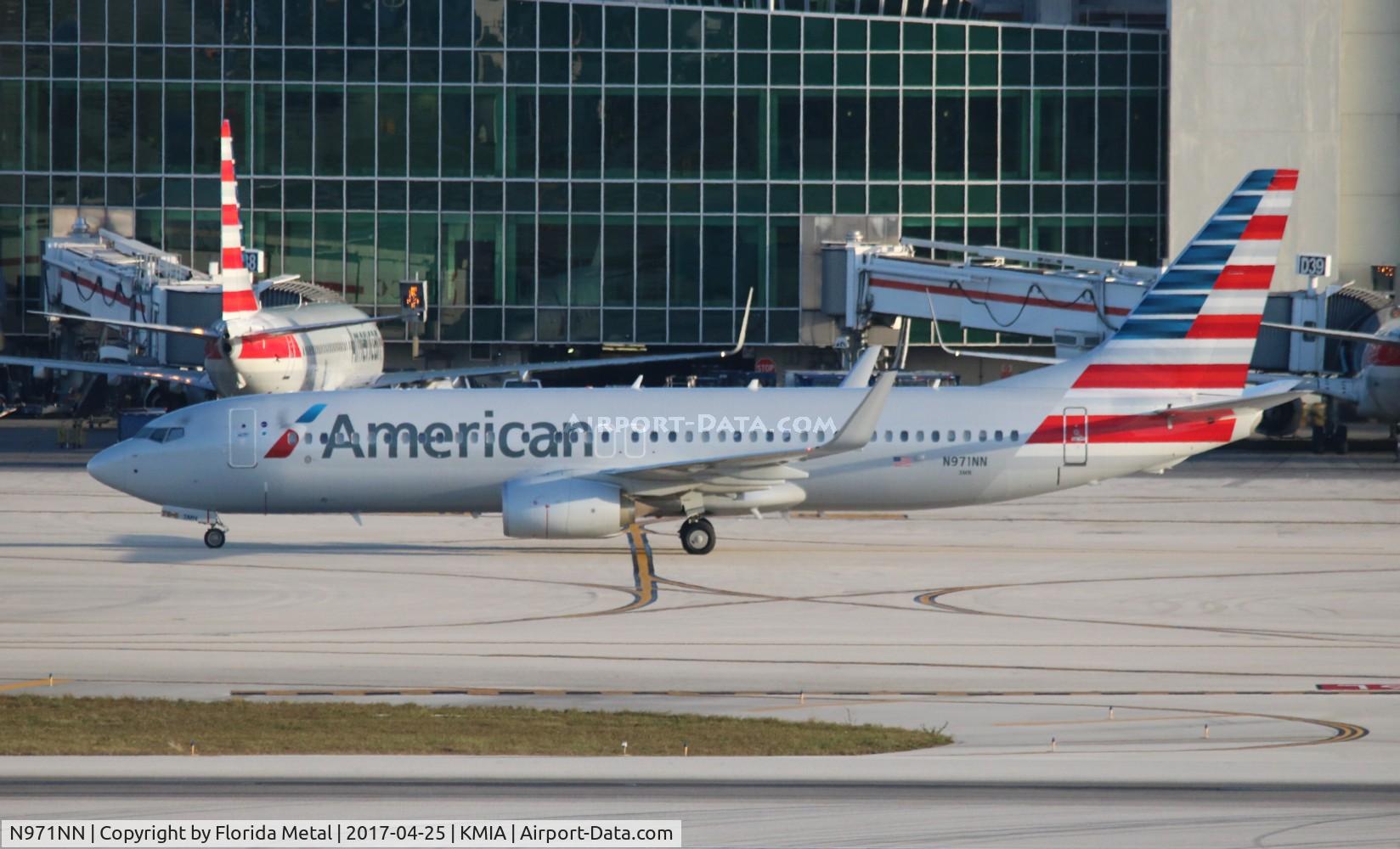 N971NN, 2015 Boeing 737-823 C/N 31217, MIA spotting 2017