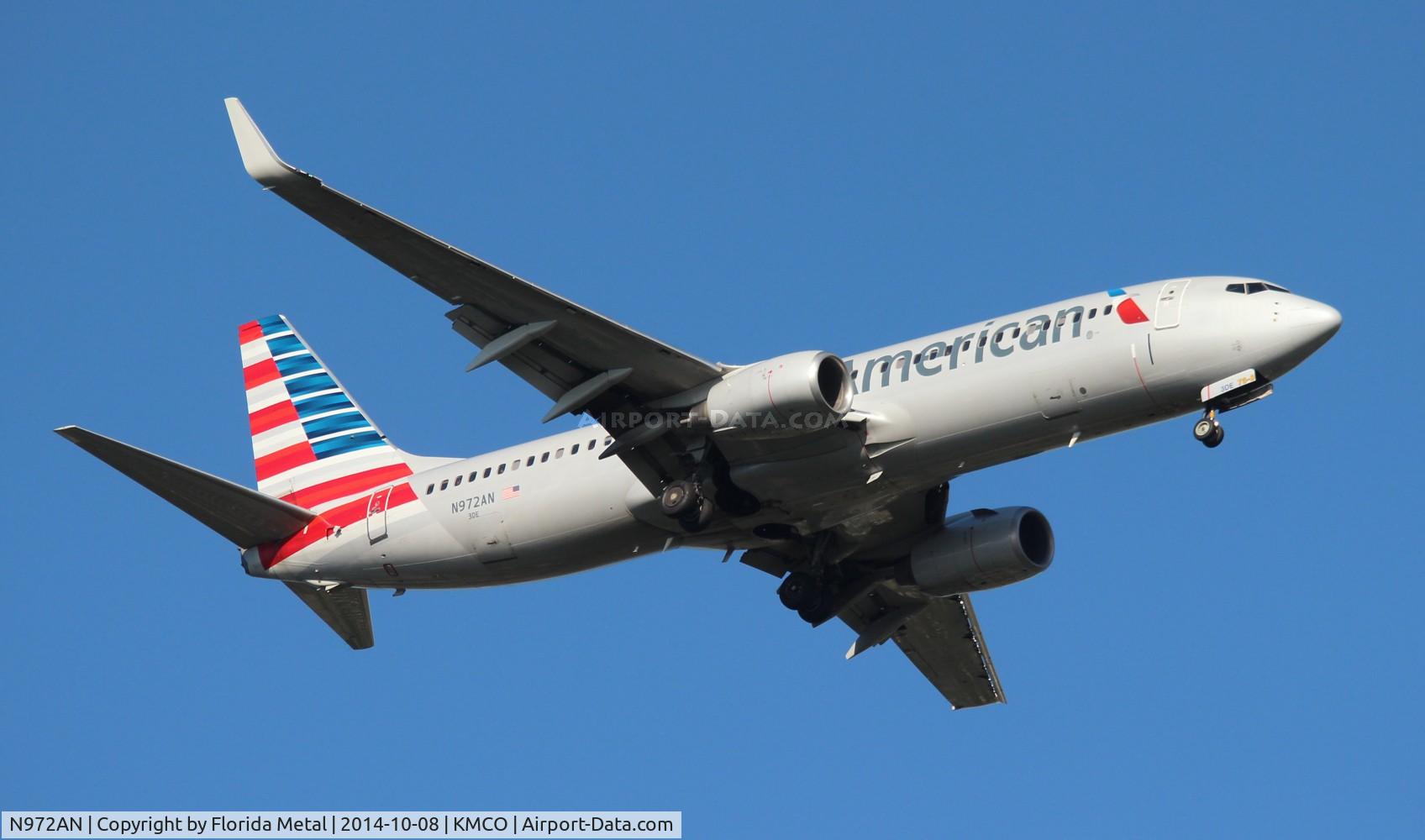 N972AN, 2001 Boeing 737-823 C/N 30097, MCO spotting 2014