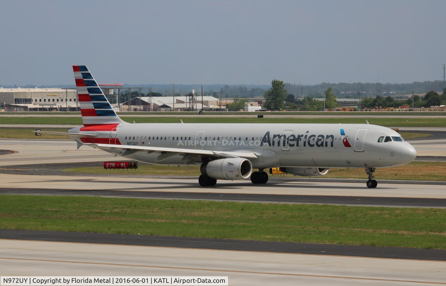 N972UY, 2009 Airbus A321-231 C/N 4123, ATL spotting 2016