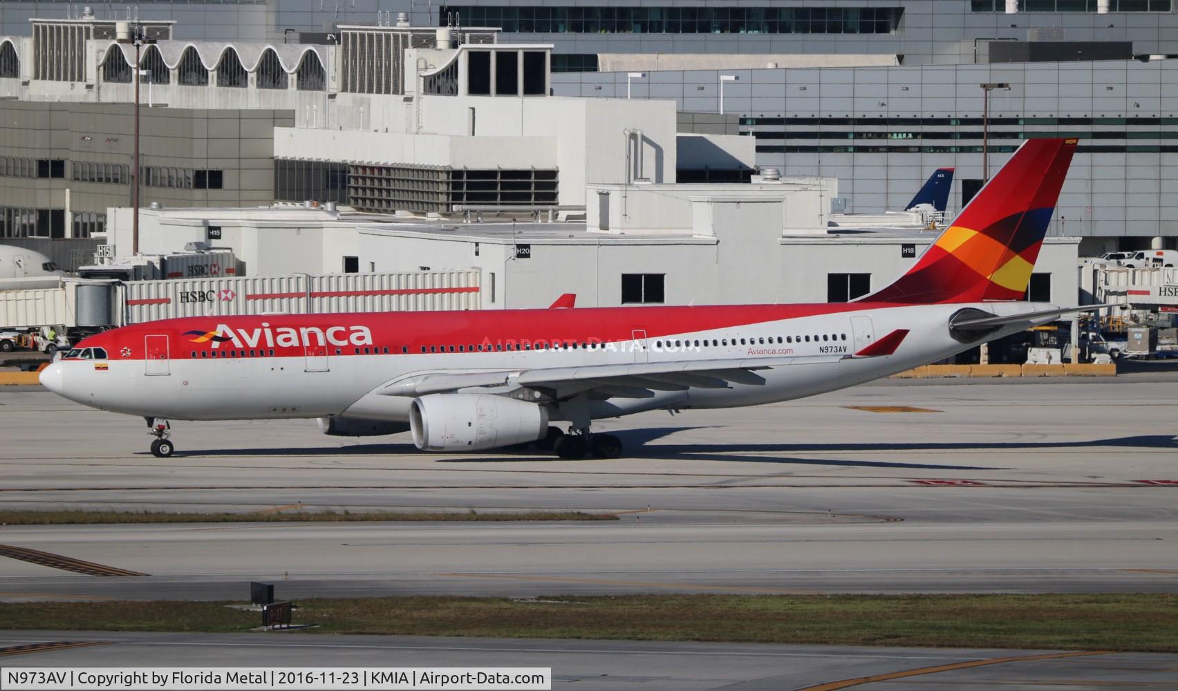 N973AV, 2009 Airbus A330-243 C/N 1073, MIA spotting 2016