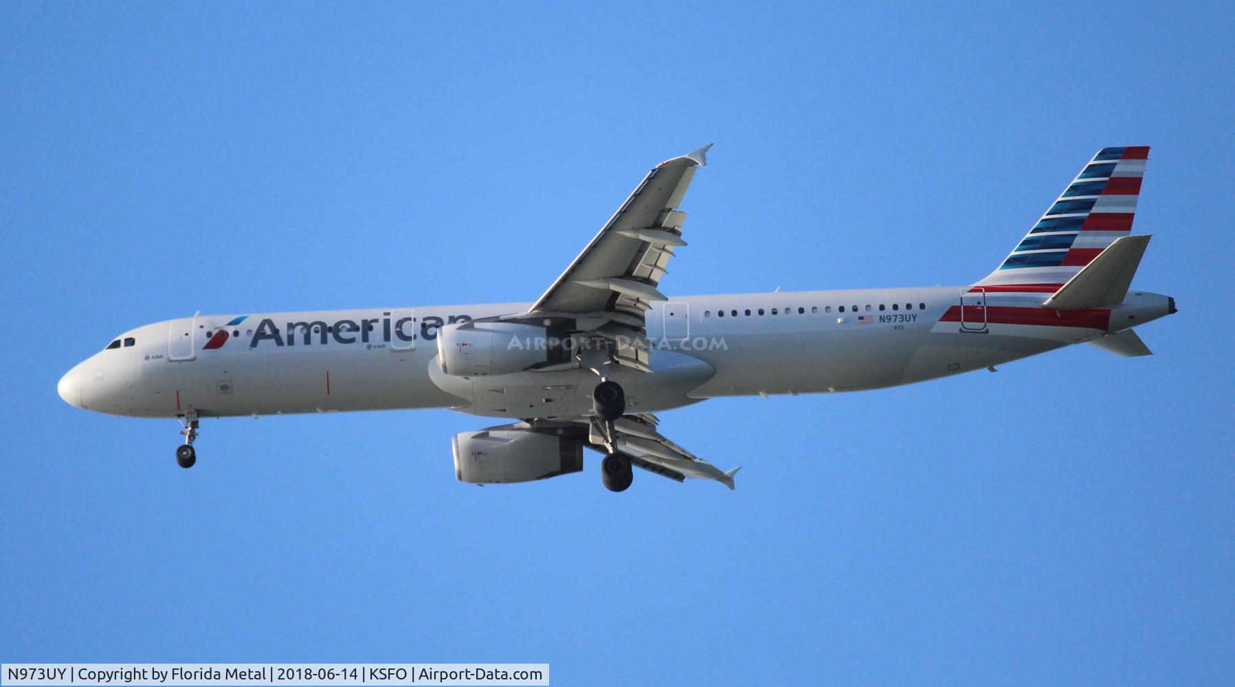 N973UY, 2011 Airbus A321-231 C/N 4893, SFO spotting 2018