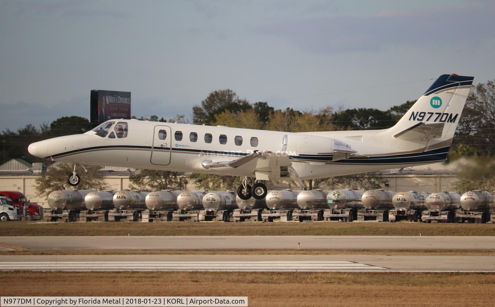 N977DM, 1998 Cessna 560 Citation V C/N 560-0494, ORL spotting 2018