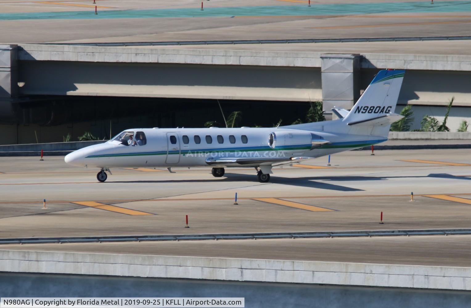 N980AG, 1996 Cessna 560 Citation Ultra C/N 560-0348, FLL spotting 2019