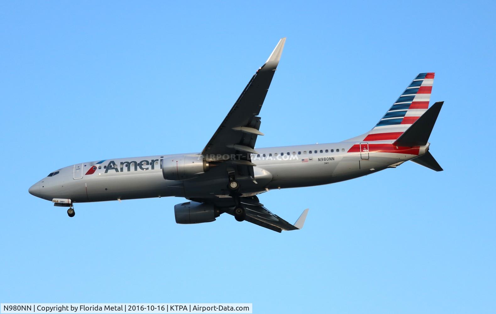 N980NN, 2015 Boeing 737-823 C/N 31229, TPA spotting 2016
