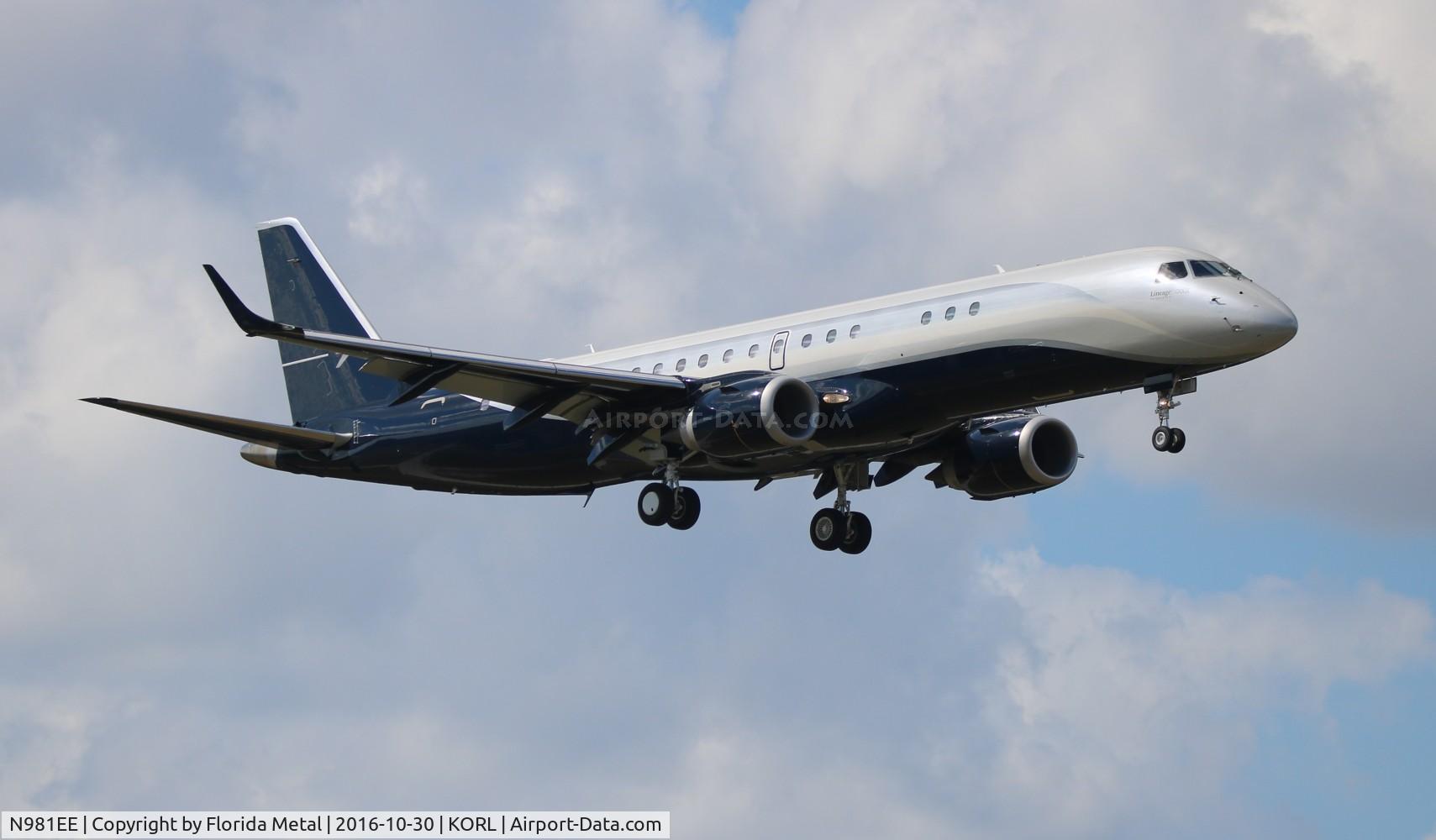 N981EE, 2013 Embraer ERJ-190-100ECJ Lineage 1000 C/N 19000559, NBAA ORL 2016