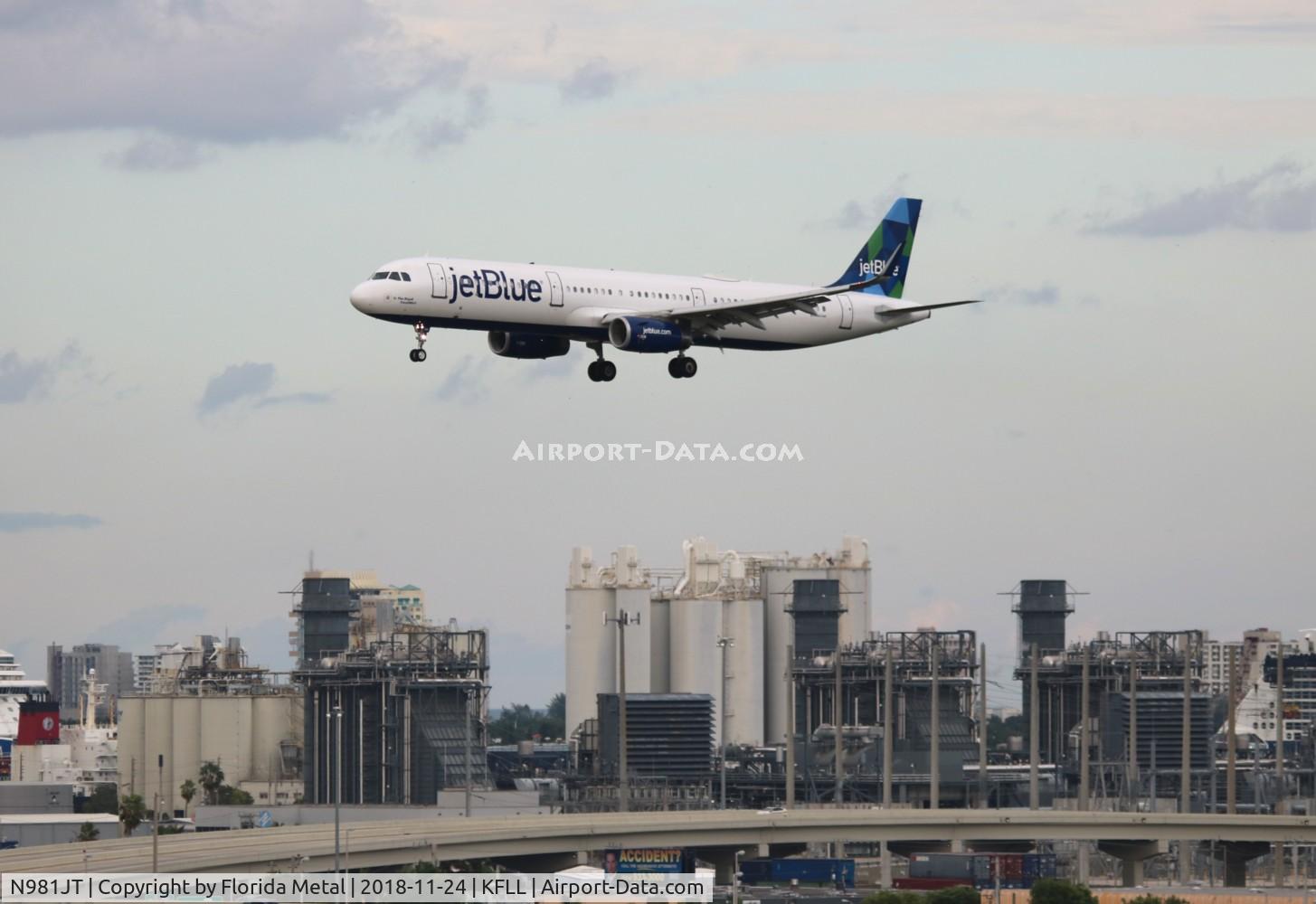 N981JT, 2016 Airbus A231-231 C/N 7692, FLL spotting 2018