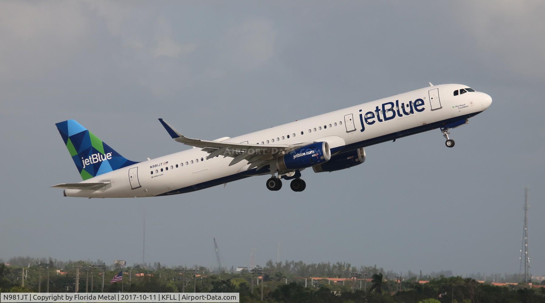 N981JT, 2016 Airbus A231-231 C/N 7692, FLL spotting 2017