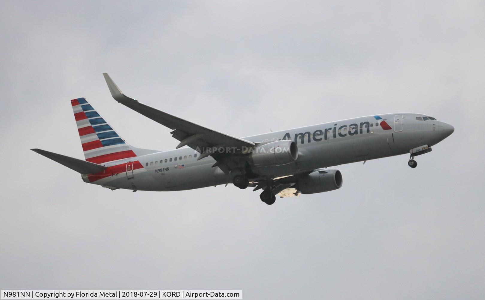 N981NN, 2015 Boeing 737-823 C/N 31230, ORD spotting 2018