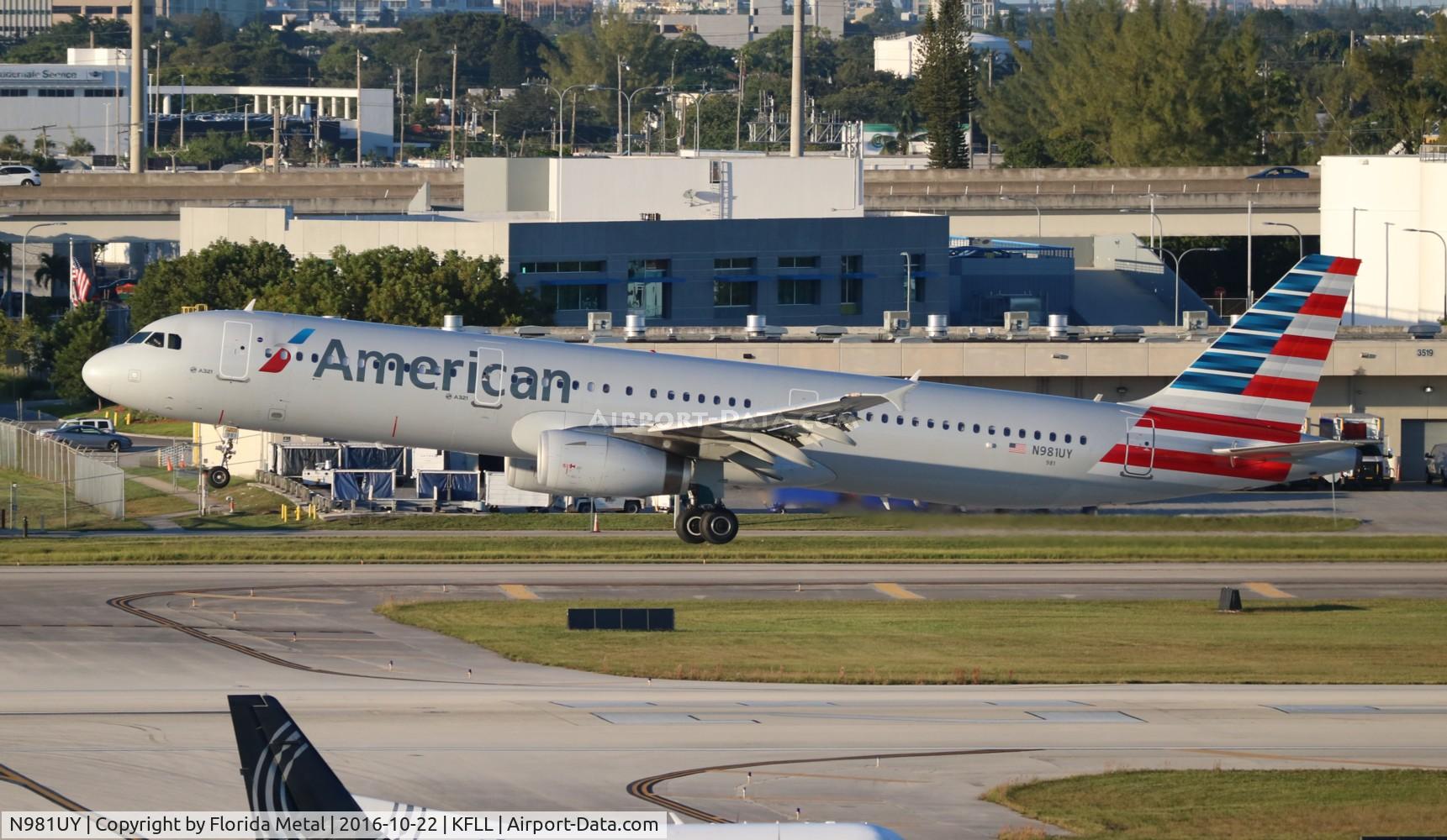 N981UY, 2013 Airbus A321-231 C/N 5800, FLL spotting 2016