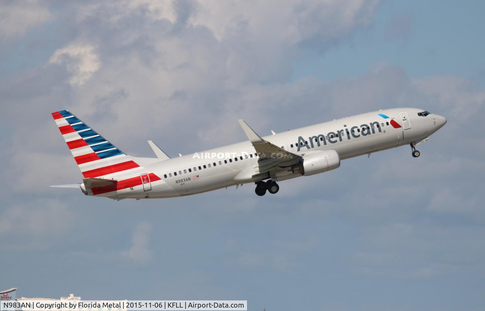 N983AN, Boeing 737-823 C/N 29570, FLL spotting 2015