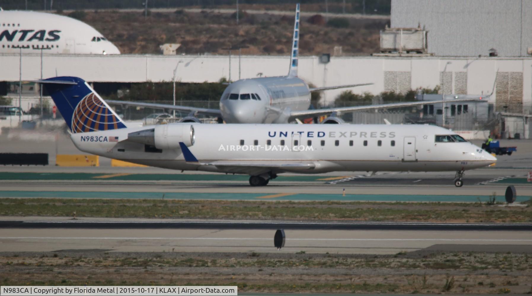 N983CA, 1997 Canadair CRJ-100ER (CL-600-2B19) C/N 7169, LAX spotting 2015
