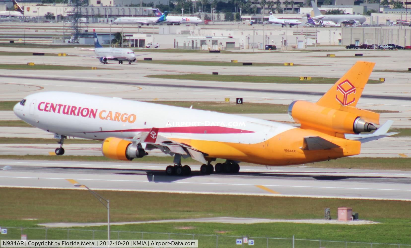 N984AR, 1992 McDonnell Douglas MD-11F C/N 48429, MIA spotting 2012