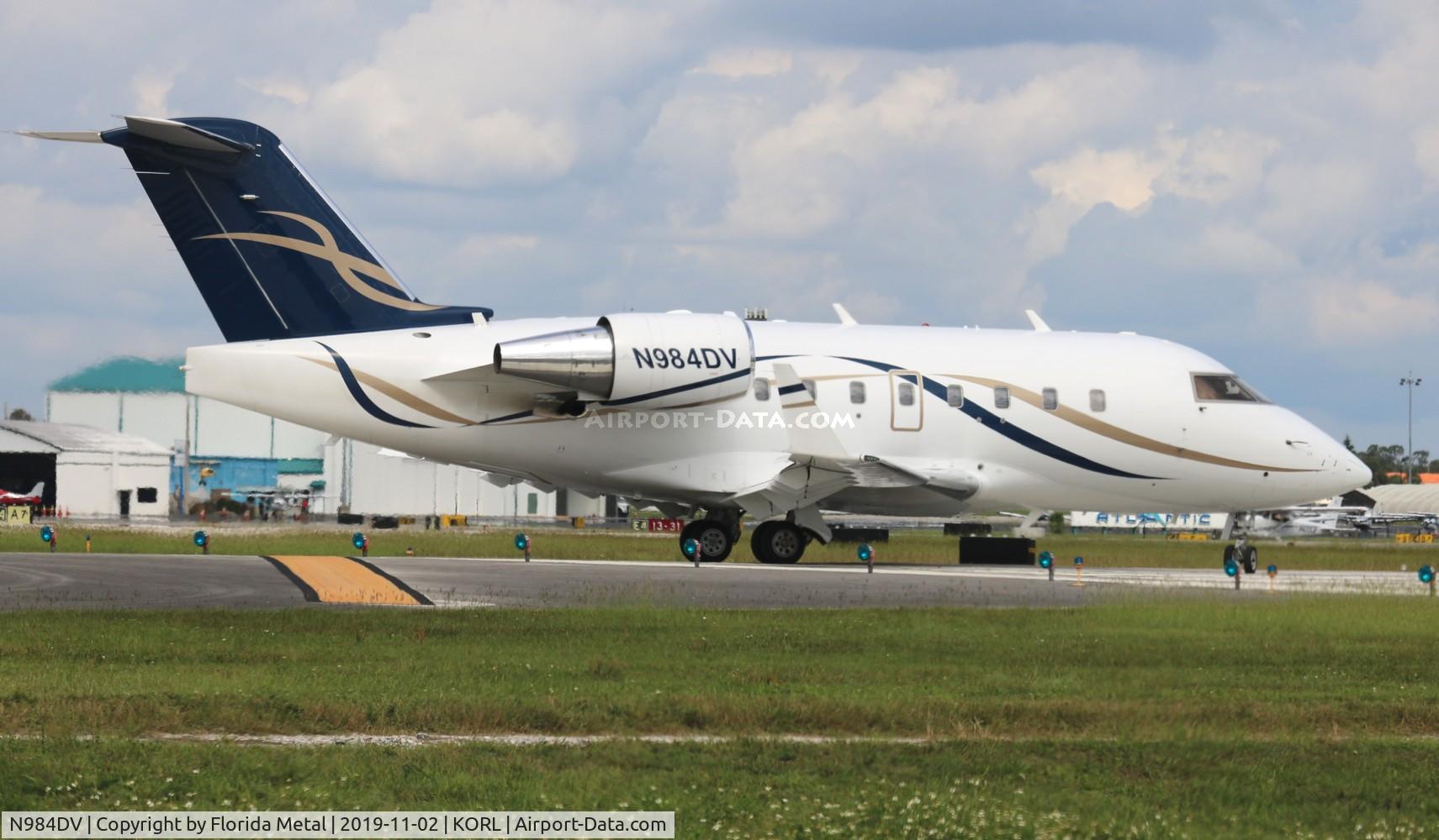 N984DV, 2006 Bombardier Challenger 604 (CL-600-2B16) C/N 5644, ORL spotting 2019
