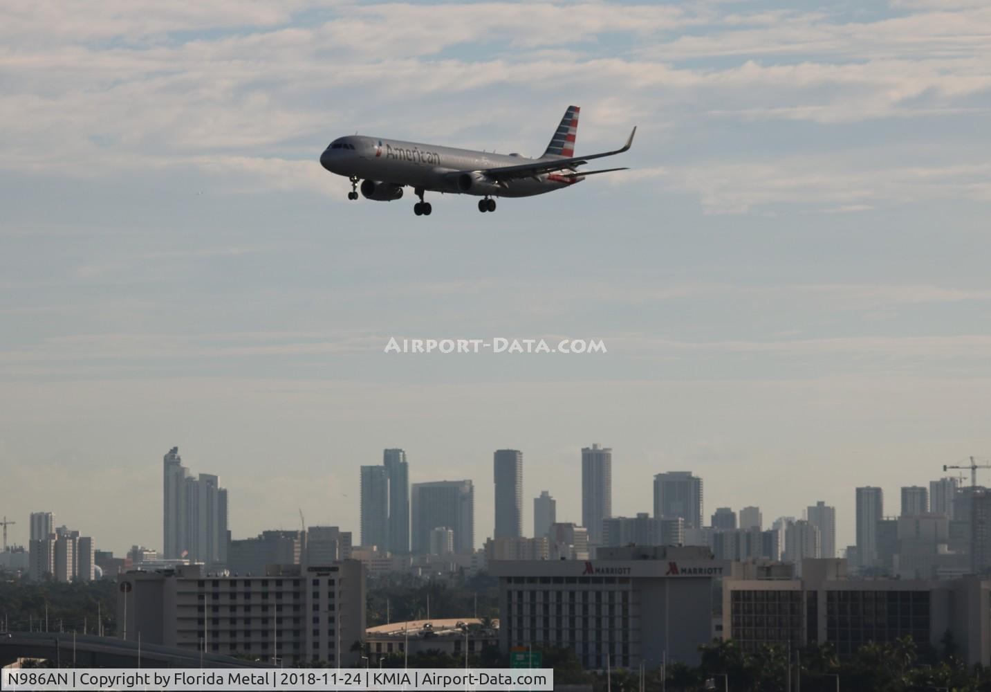 N986AN, 2016 Airbus A321-231 C/N 7046, MIA spotting 2018