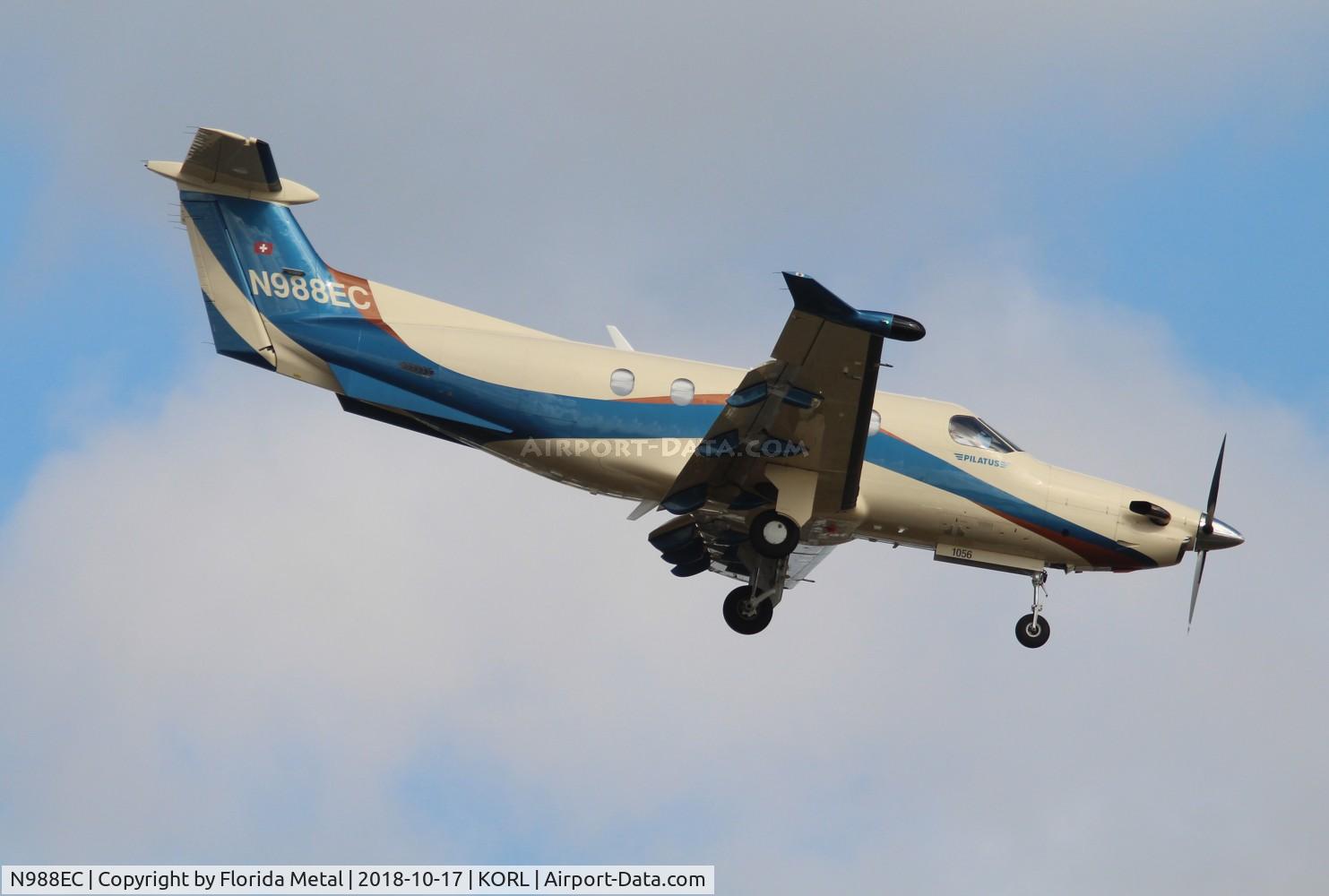 N988EC, 2008 Pilatus PC-12/47E C/N 1056, NBAA ORL 2018