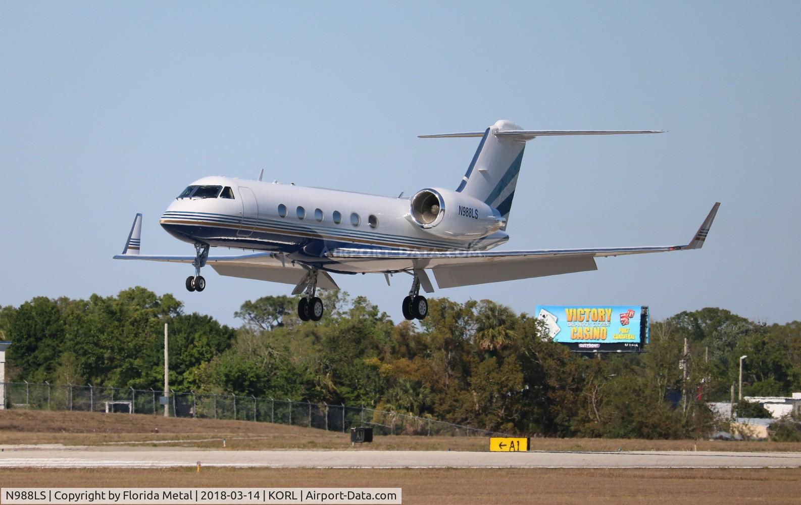 N988LS, 1996 Gulfstream Aerospace G-IV SP C/N 1290, ORL spotting 2018