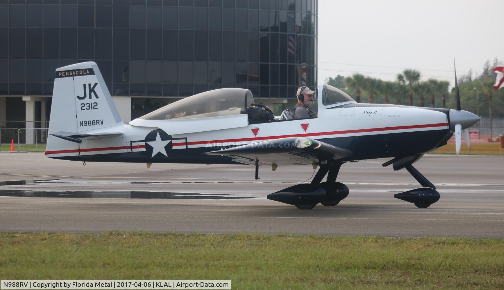 N988RV, 2014 Vans RV- 8A C/N 82312, SNF LAL 2017