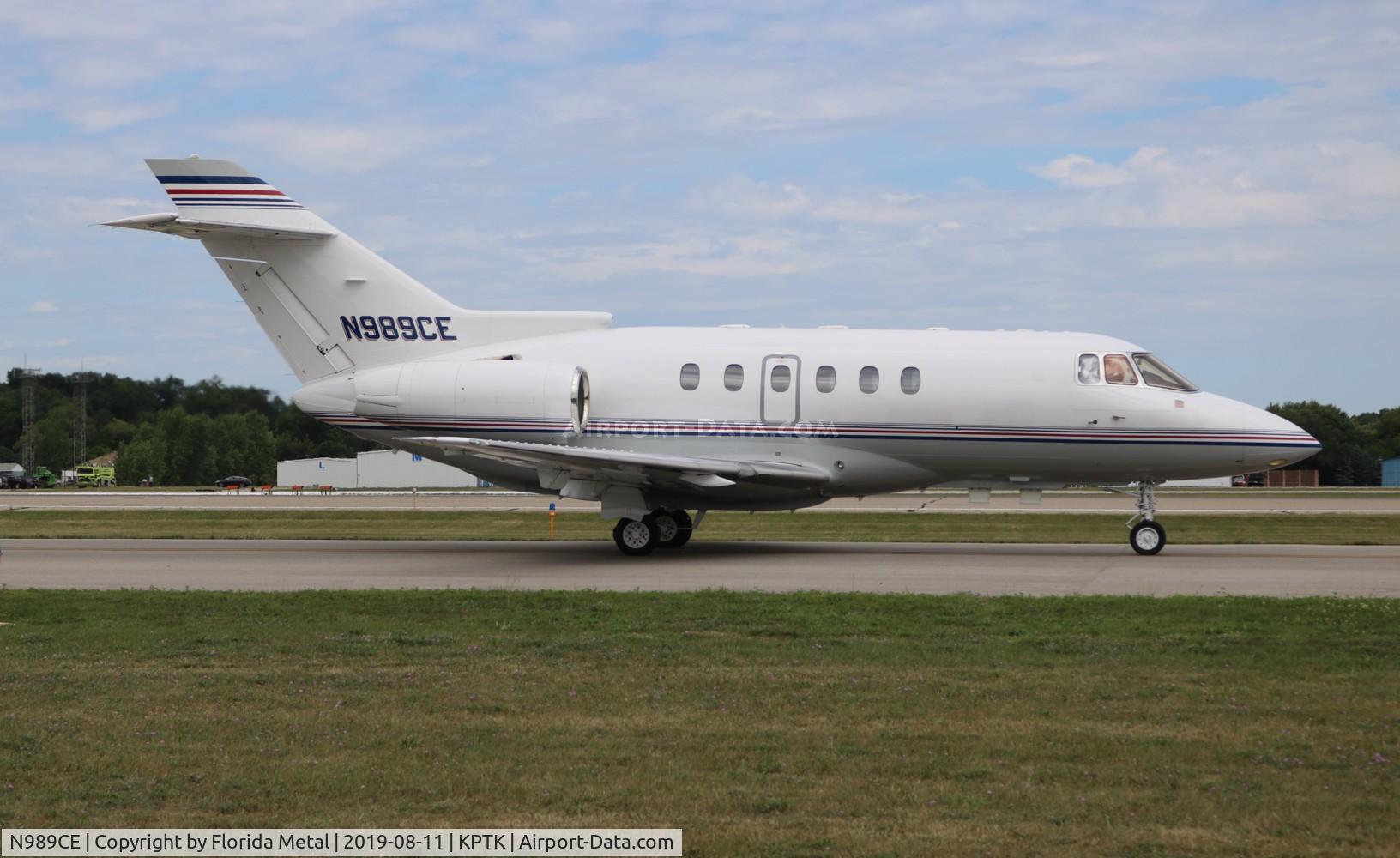 N989CE, 2001 Raytheon Hawker 800XP C/N 258535, PTK 2019