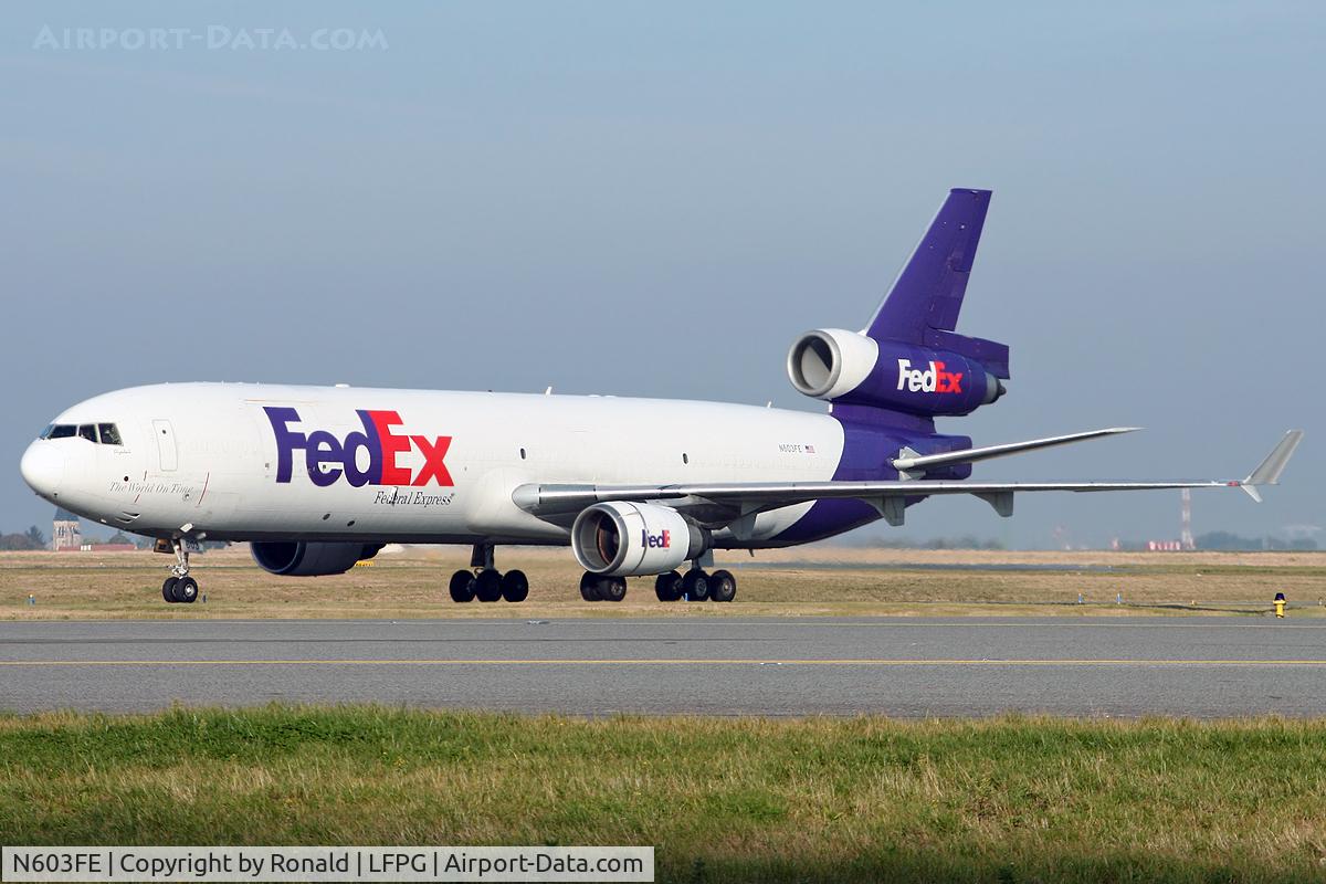 N603FE, 1991 McDonnell Douglas MD-11F C/N 48459, at cdg