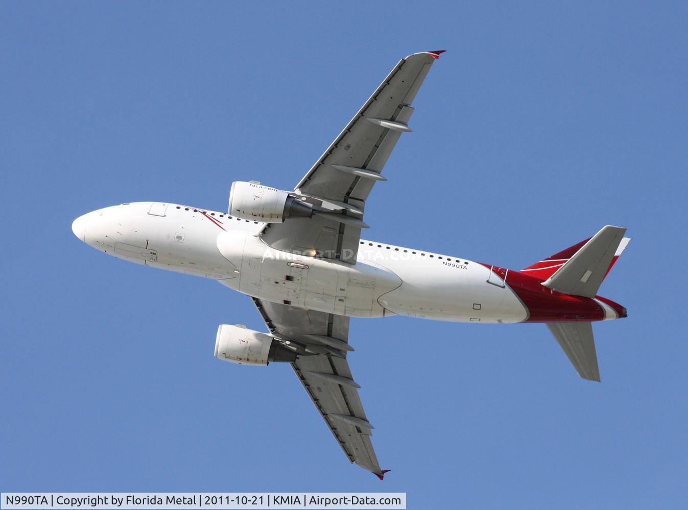 N990TA, 2001 Airbus A319-112 C/N 1598, MIA spotting 2011
