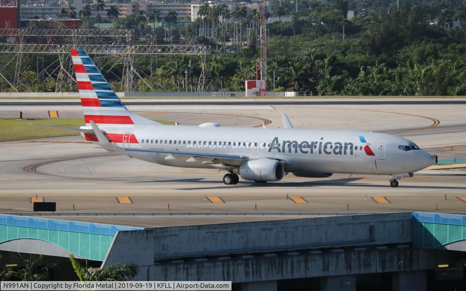N991AN, 2009 Boeing 737-823 C/N 30920, FLL spotting 2019