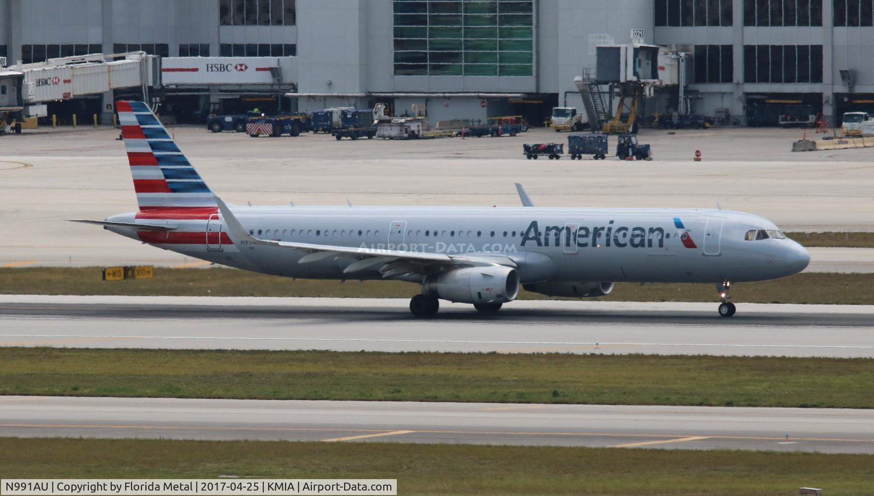 N991AU, 2016 Airbus A321-231 C/N 7131, MIA spotting 2017