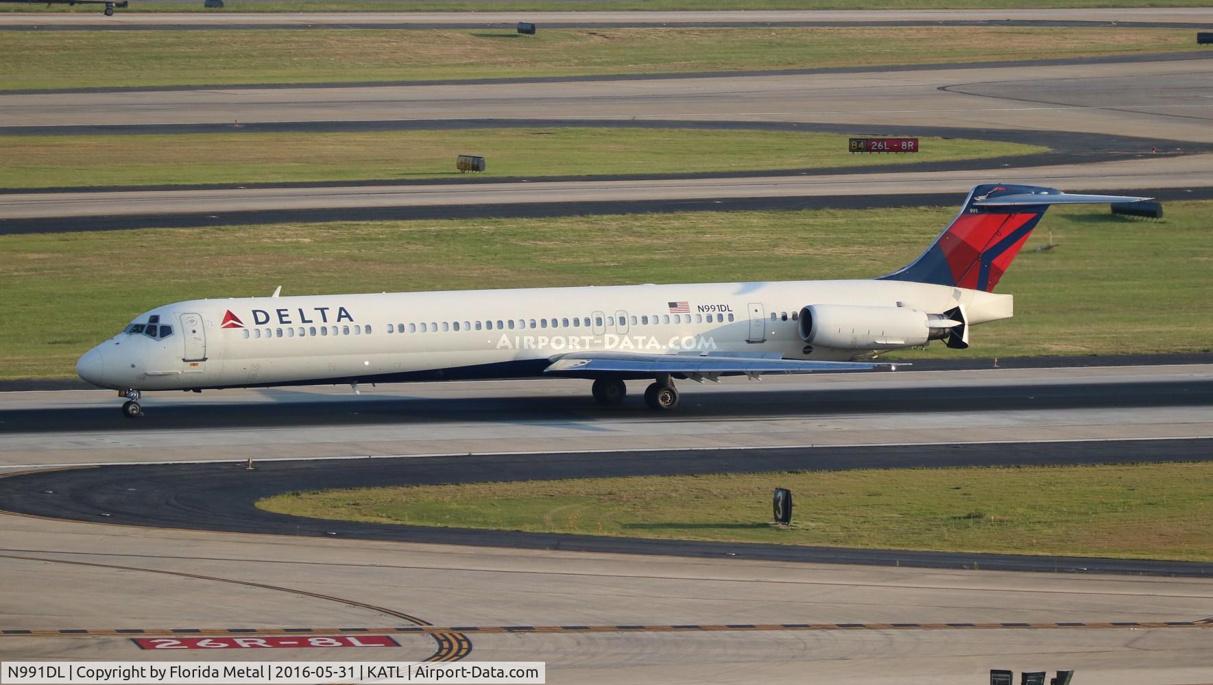 N991DL, 1991 McDonnell Douglas MD-88 C/N 53343, ATL spotting 2016