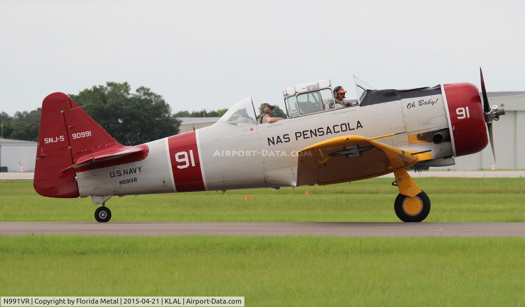 N991VR, 1942 North American SNJ-5 Texan C/N 90991, SNF LAL 2015