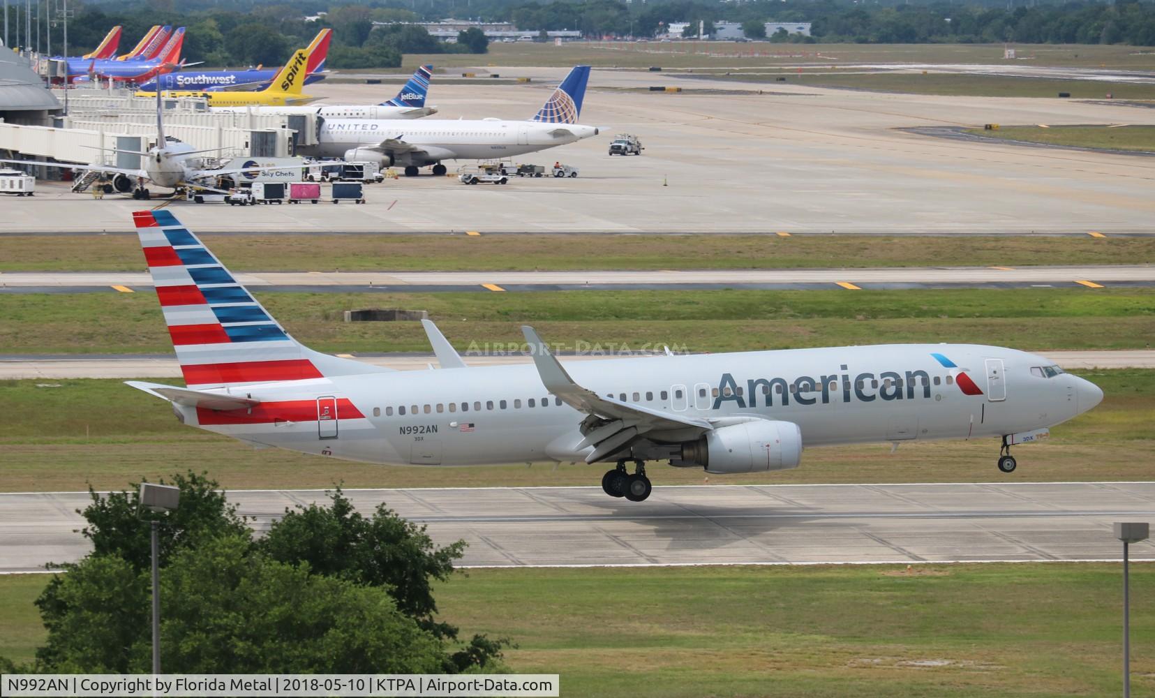 N992AN, 2009 Boeing 737-823 C/N 31071, TPA spotting 2018