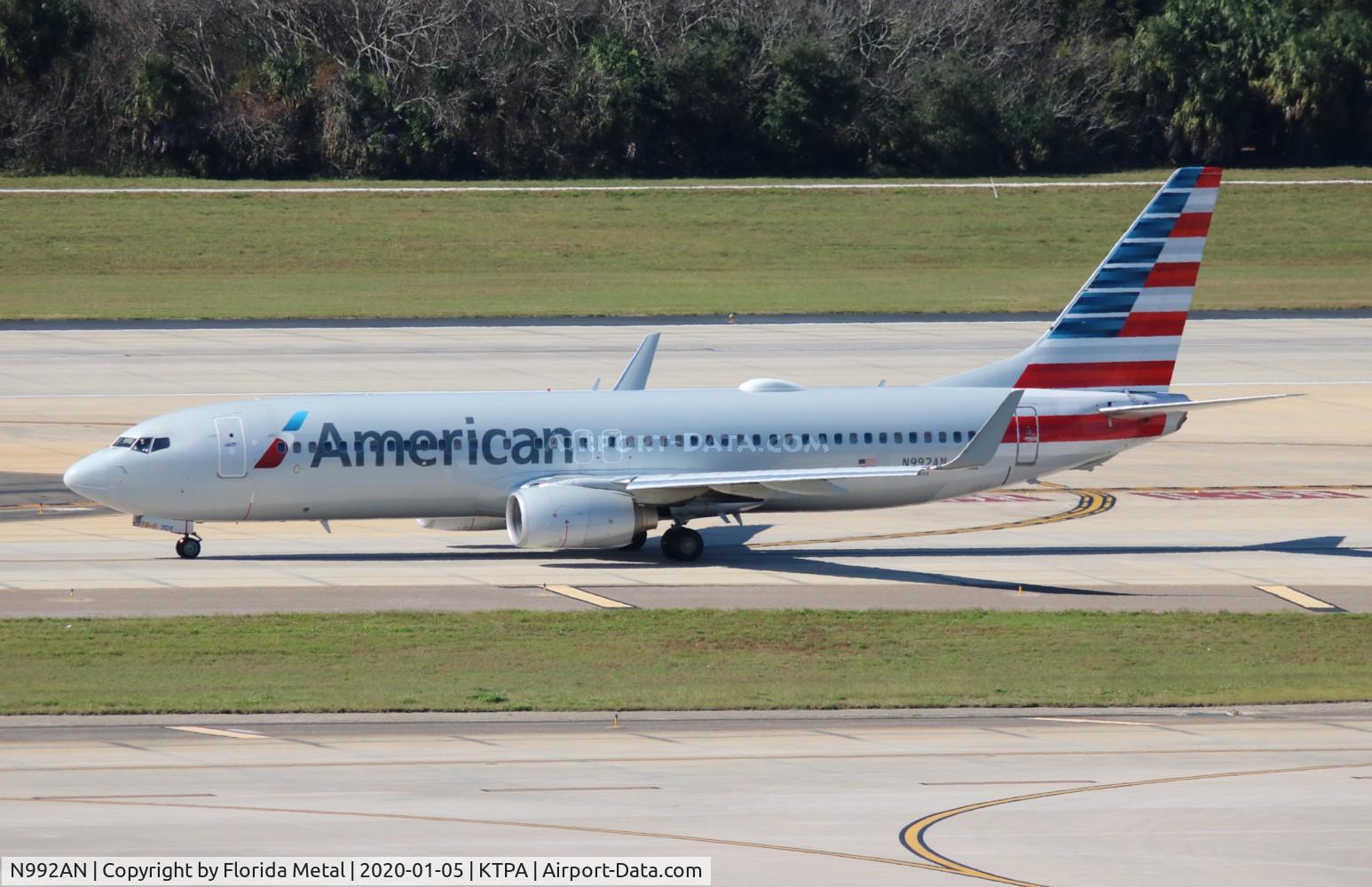 N992AN, 2009 Boeing 737-823 C/N 31071, TPA spotting 2020