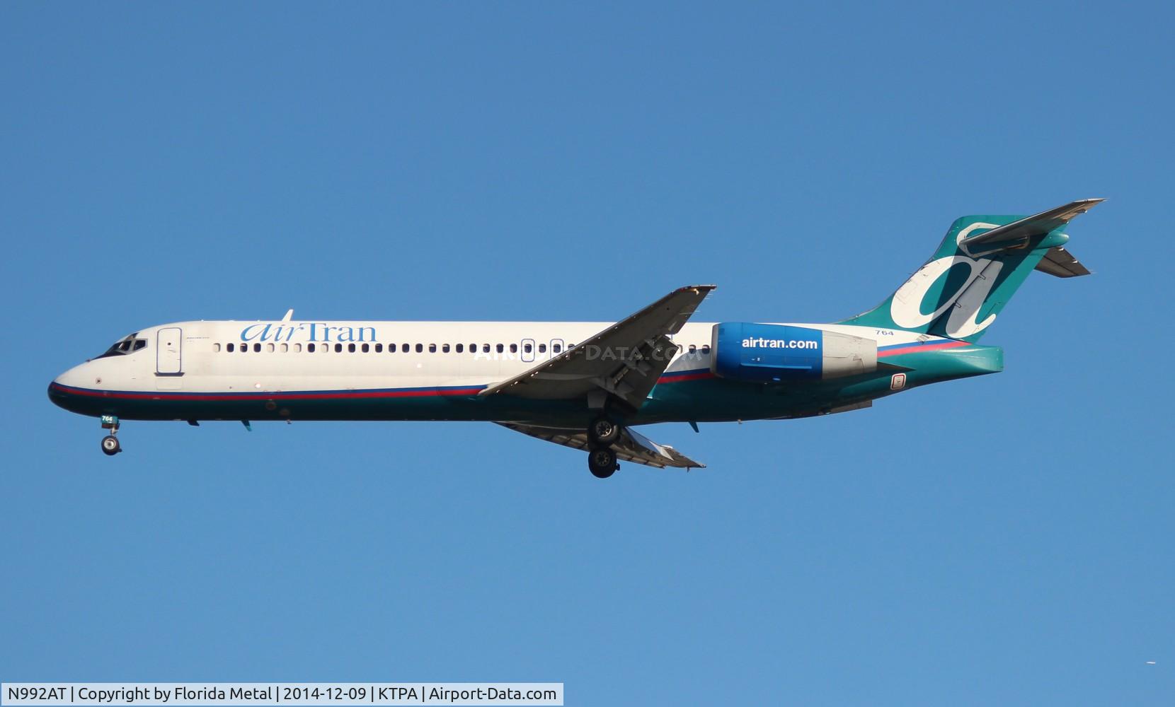 N992AT, 2002 Boeing 717-200 C/N 55136, TPA spotting 2014