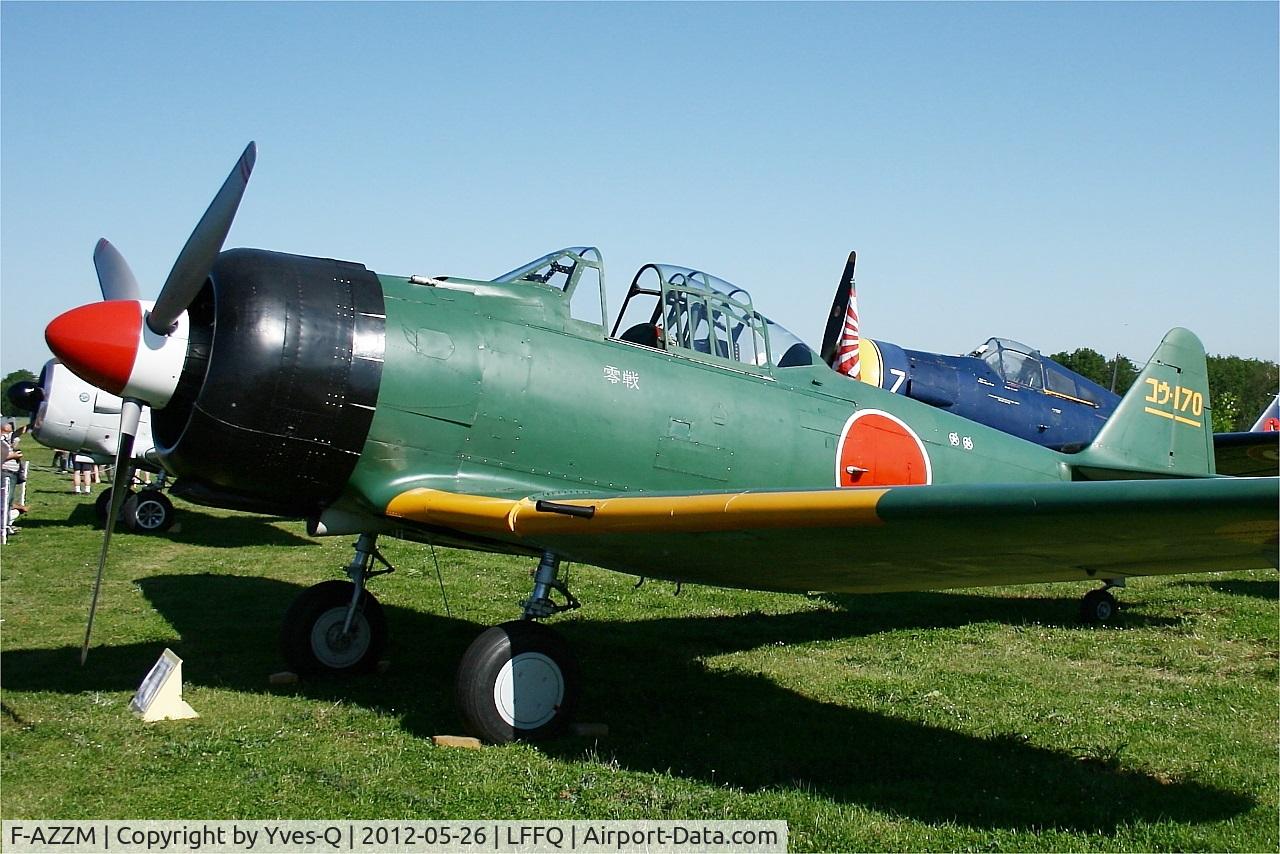 F-AZZM, 2000 North American AT-6B Texan C/N SA-32, North American AT-6B Texan, Static display, La Ferté-Alais airfield (LFFQ) Airshow 2012