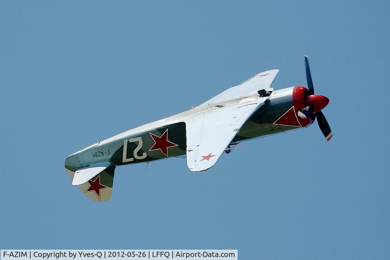 F-AZIM, Yakovlev Yak-3UTI-PW C/N 9/04623, Yakovlev YAK-3UTI-PW, On display, La Ferté-Alais Airfield (LFFQ) Air Show 2012