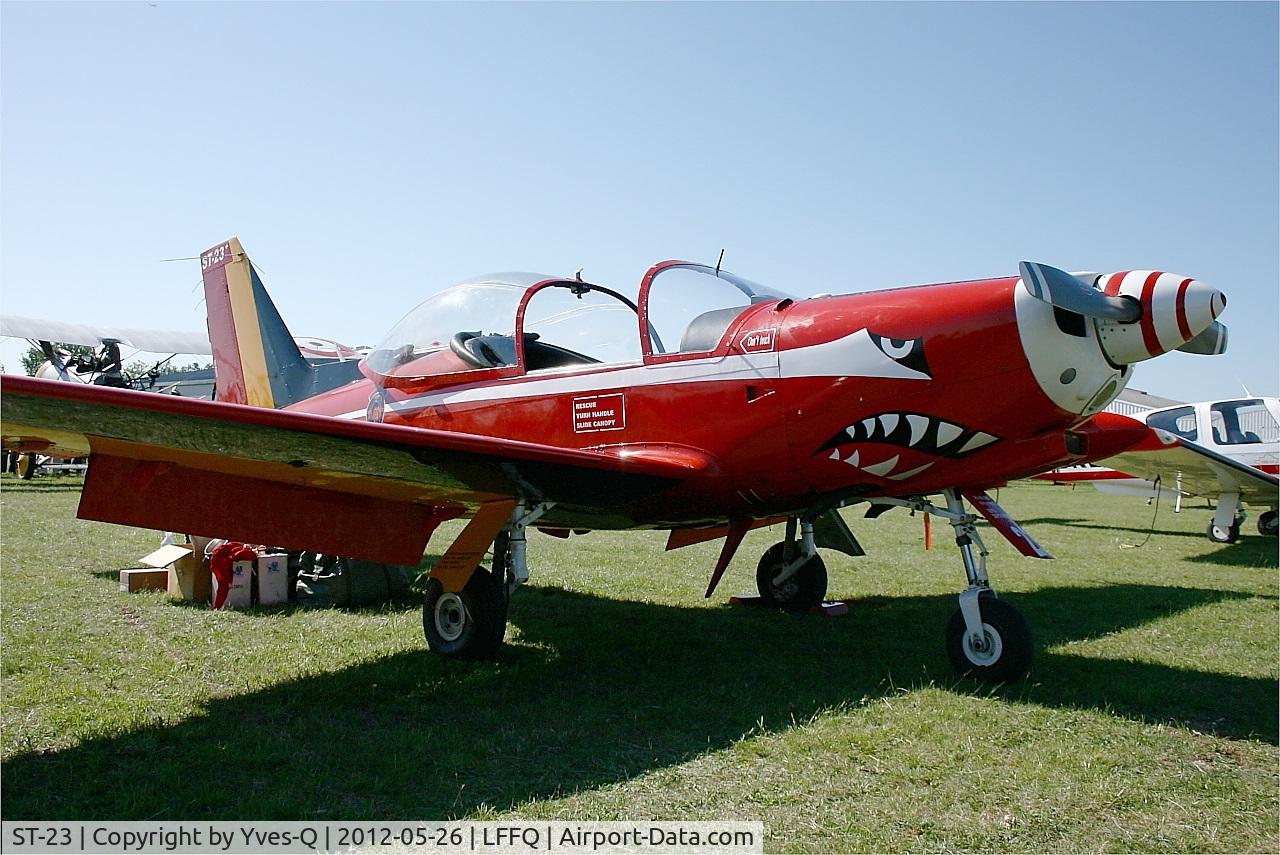 ST-23, SIAI-Marchetti SF-260M C/N 10-23, Belgian Red Devil Team SIAI-Marchetti SF-260M, Static display, La Ferté-Alais airfield (LFFQ) Air show 2012