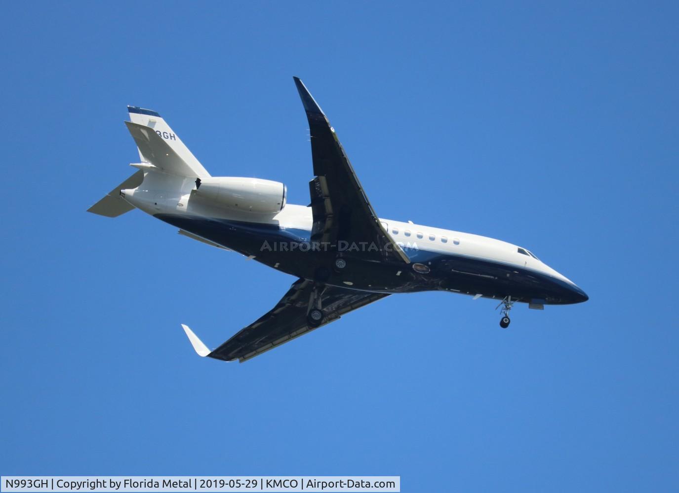 N993GH, 2006 Dassault Falcon 2000EX C/N 85, MCO spotting 2019