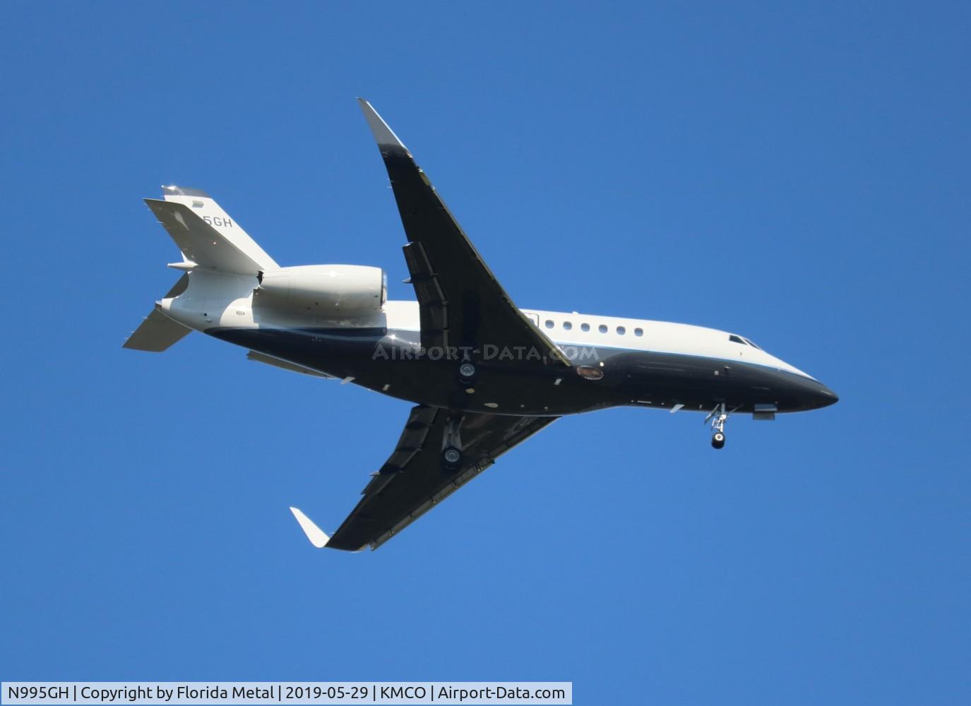 N995GH, 2005 Dassault Falcon 2000EX C/N 72, MCO spotting 2019