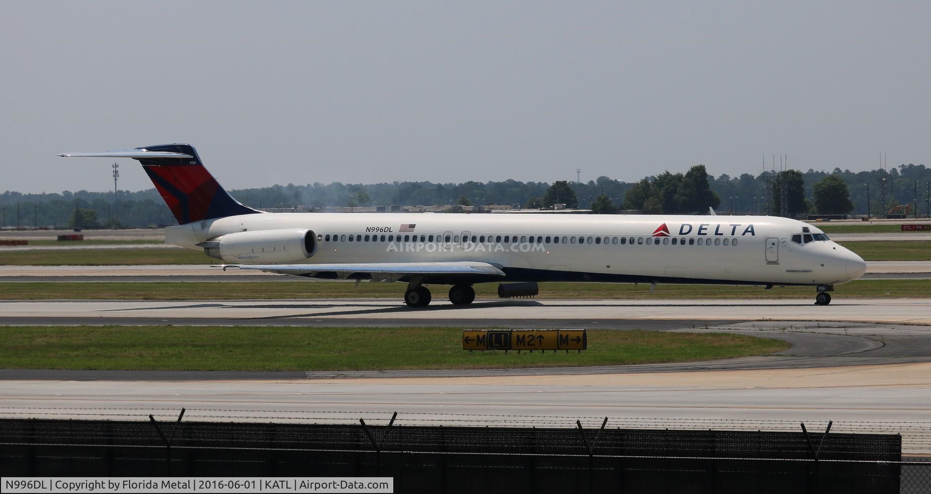 N996DL, 1991 McDonnell Douglas MD-88 C/N 53363, ATL spotting 2016