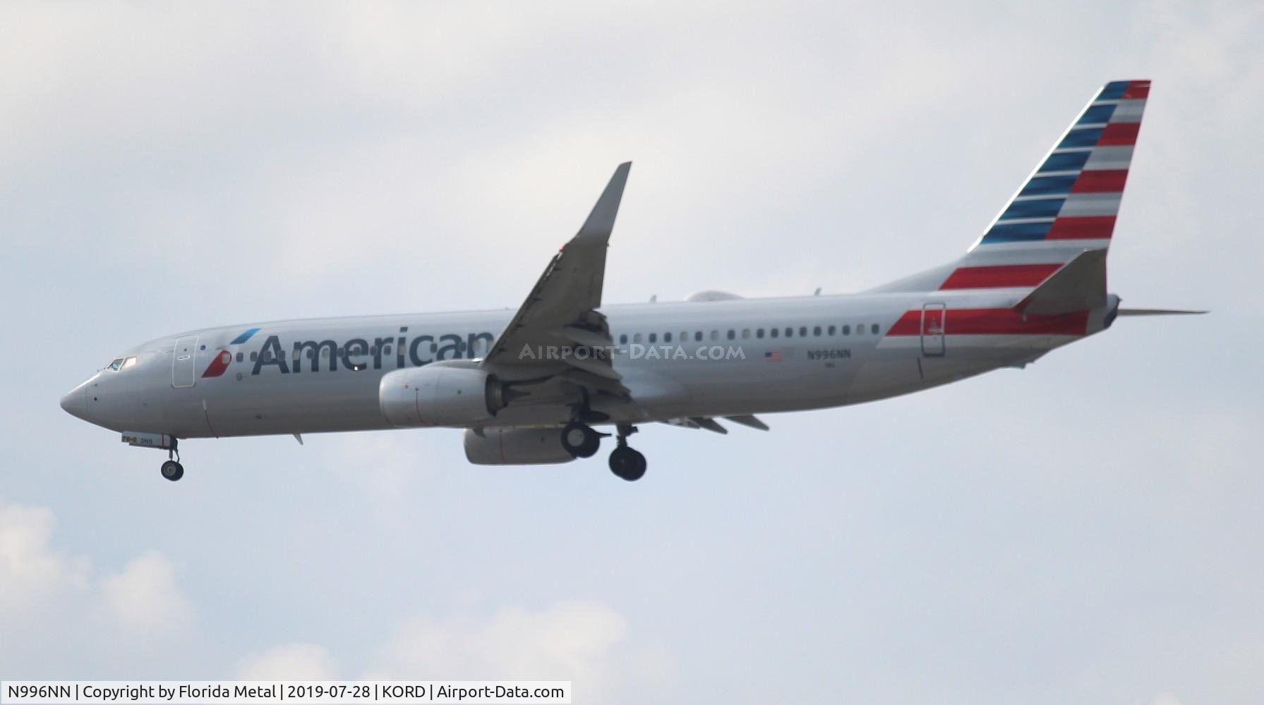 N996NN, 2016 Boeing 737-823 C/N 31248, ORD spotting 2019