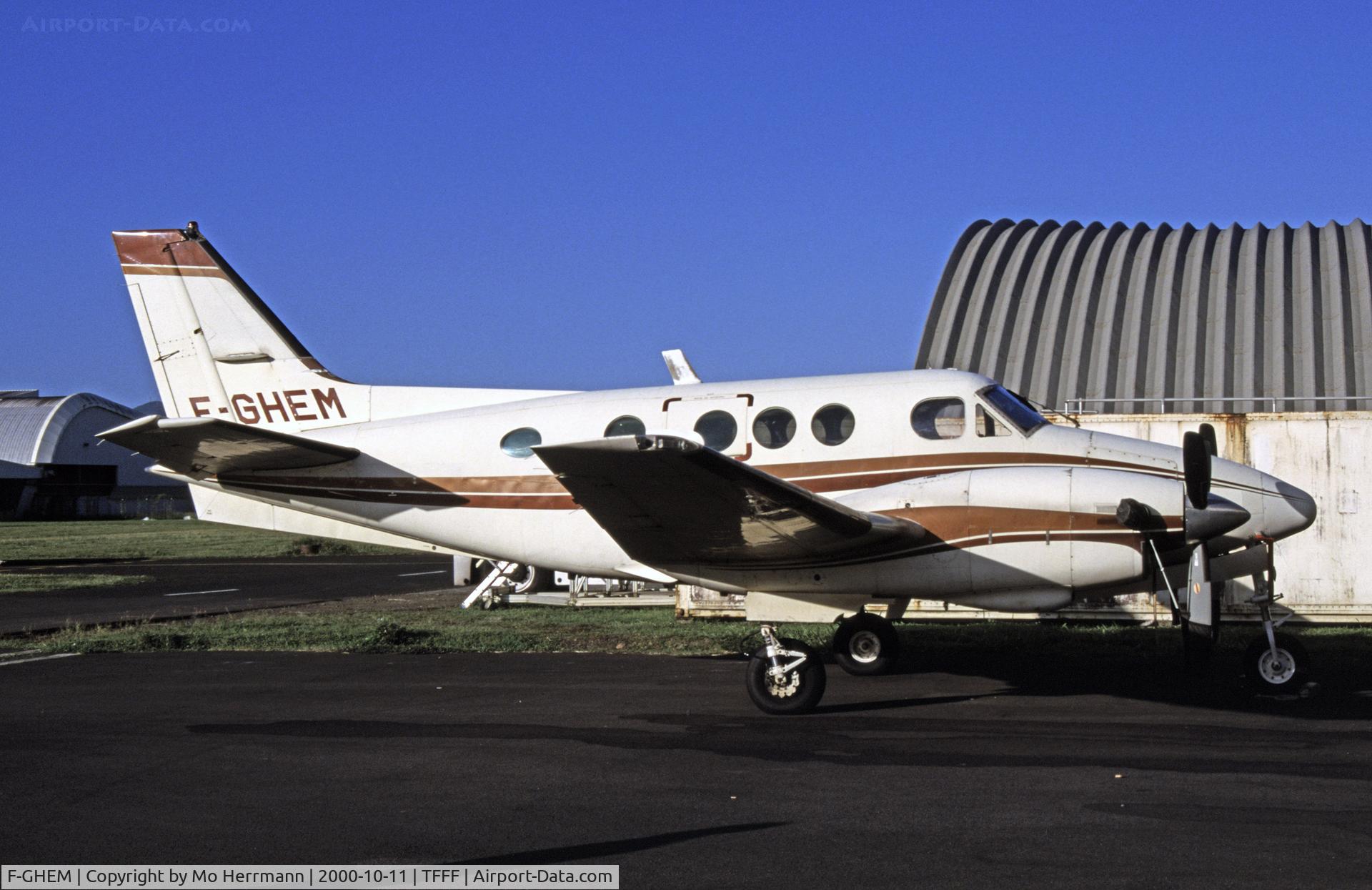 F-GHEM, 1978 Beech C90 King Air C/N LJ-760, taken at Fort de France, back in 2000.