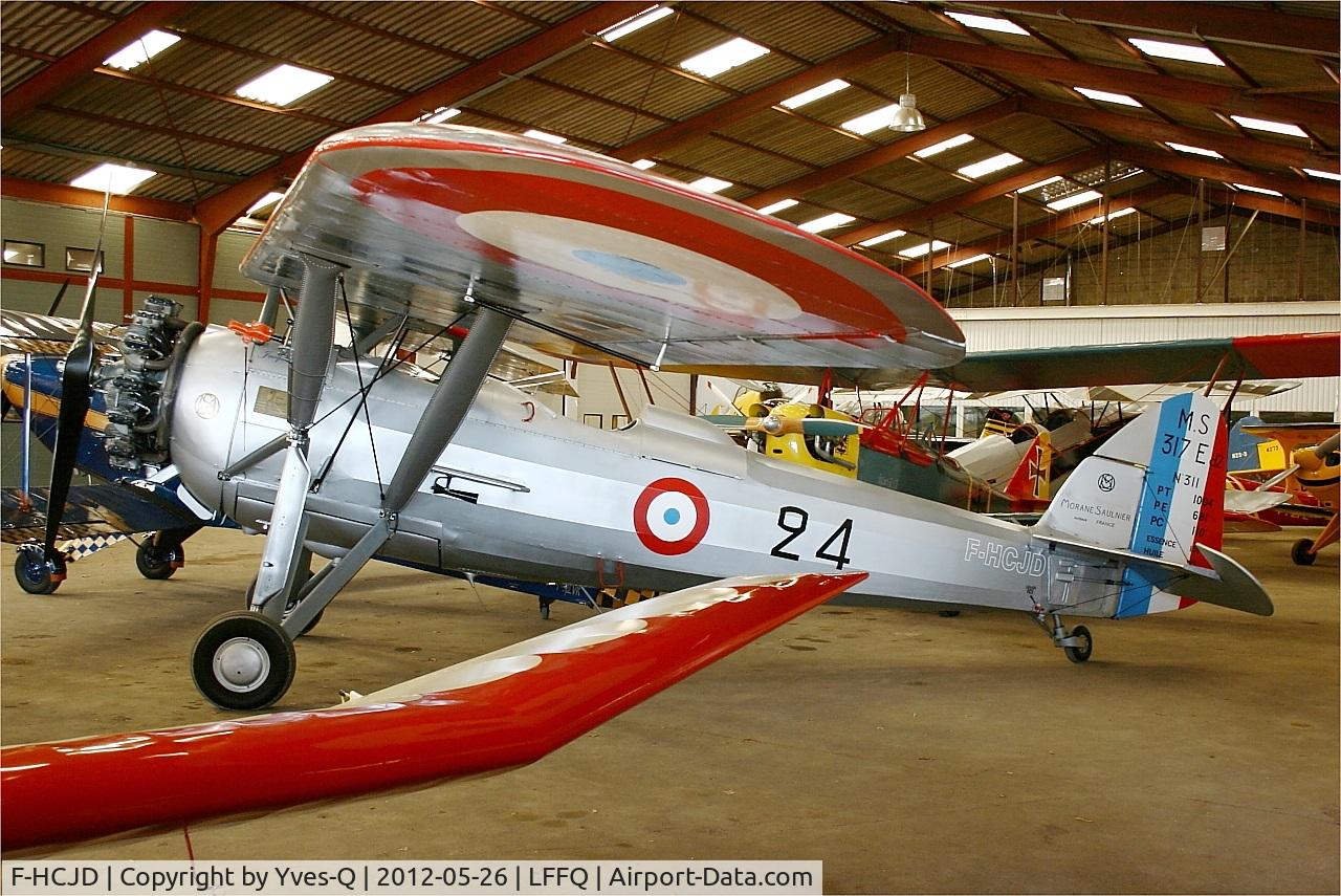 F-HCJD, Morane-Saulnier MS.317 C/N 311, Morane-Saulnier MS.317, Parked, La Ferté-Alais airfield (LFFQ) Air show 2012